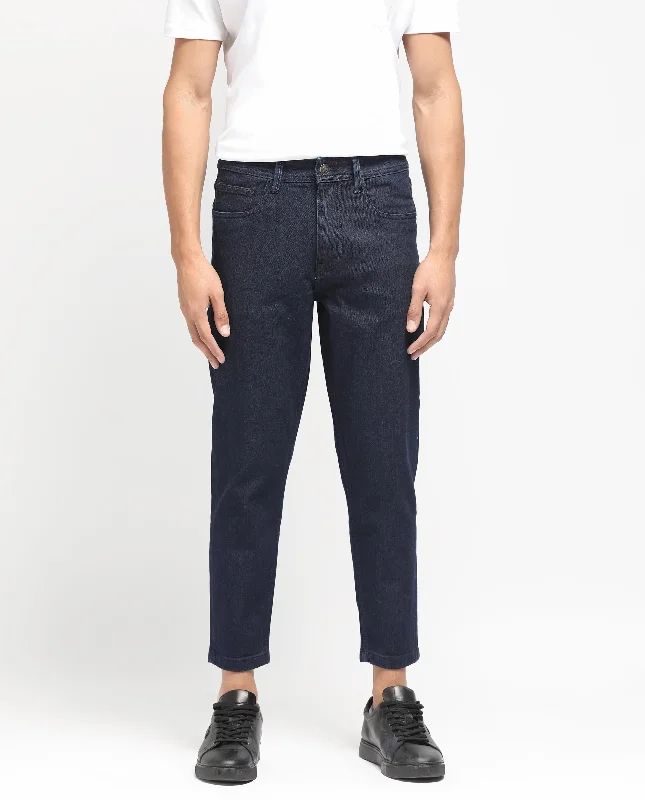 Baggy Men's JeansRare Rabbit Men's Sam Dark Blue Dark Wash Mid-Rise Carrot Fit Jeans Baggy Men's JeansRare Rabbit Men's Sam Dark Blue Dark Wash Mid-Rise Carrot Fit Jeans