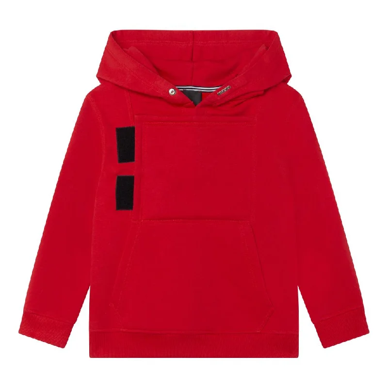 Men's Hoodies with Screen-Printed GraphicsRed Logo Hoodie