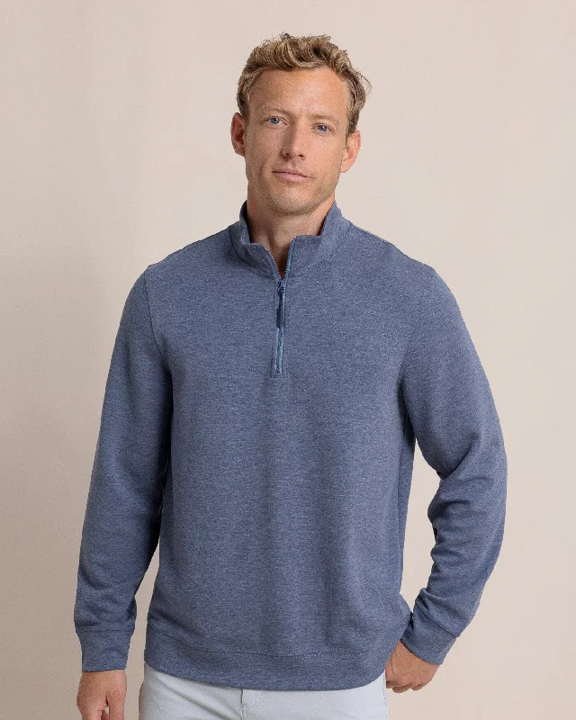 Men's Sweaters with Fair Isle PatternsWhyche Interlock Heather Quarter Zip
