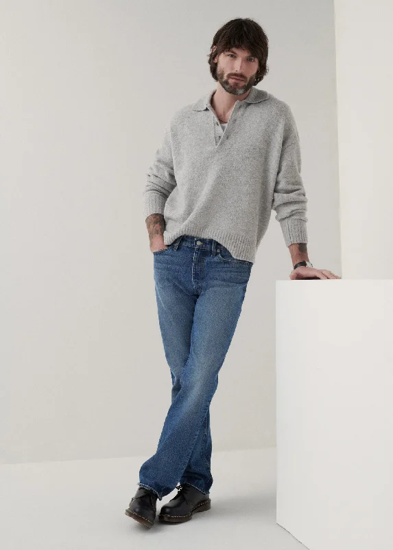 Men's Sweaters with Cable PatternsJULIAN POLO SWEATER