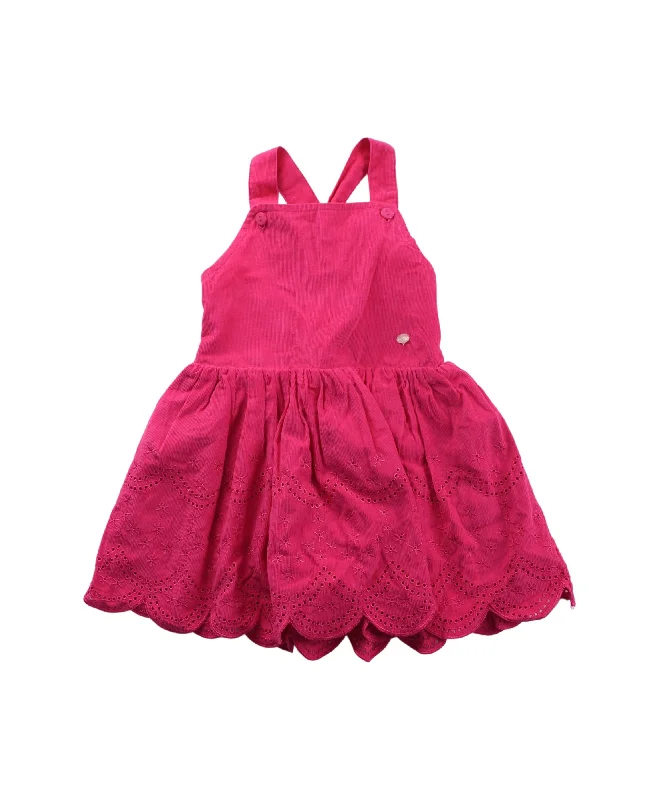 Men's Solid-Colored Pants for VersatilityBébé by Minihaha Overall Dress 12-18M
