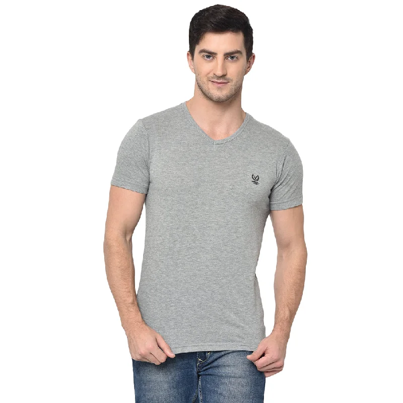 Men's Flowy Shirts for a Relaxed LookMack Jonney Round Neck Silver T-shirt For Men's Men's Flowy Shirts for a Relaxed LookMack Jonney Round Neck Silver T-shirt For Men's