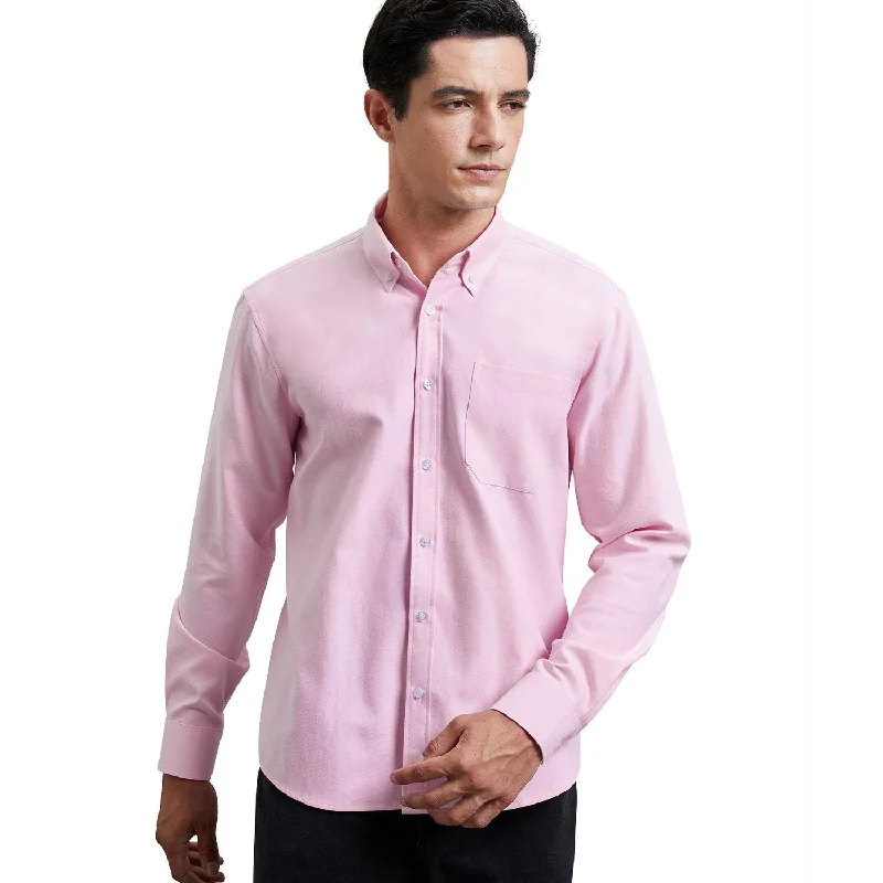 Men's Smart Casual Shirts for Business Casual SettingsMen's Dress Shirt with Pocket - PINK Men's Smart Casual Shirts for Business Casual SettingsMen's Dress Shirt with Pocket - PINK