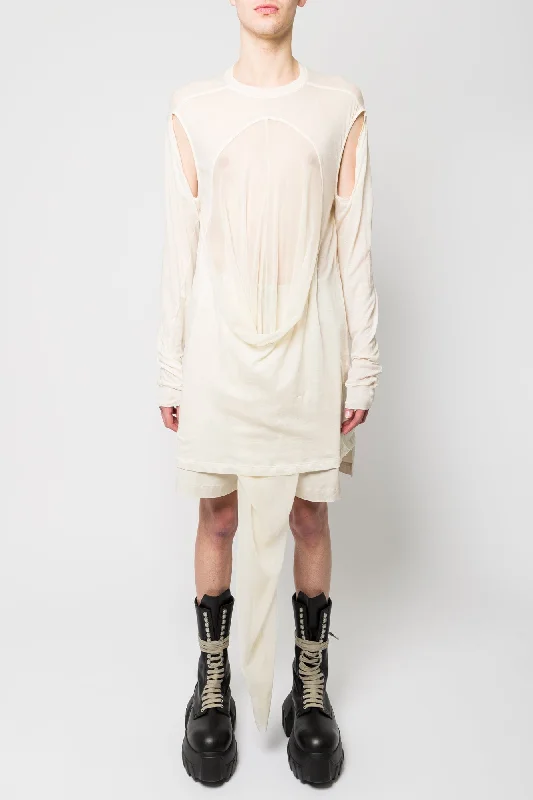 Rick Owens Drain T in Natural and Dinge SS25