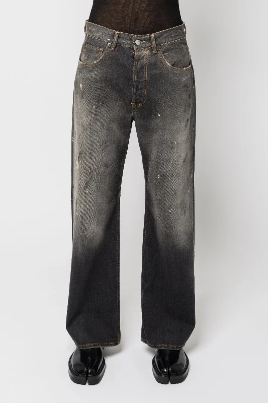 Acne Studios 2021M Trafalgar Denim Pants in Black