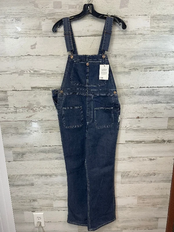 Men's Velcro-Closure Pants for ConvenienceOveralls By Asos In Blue, Size: 12