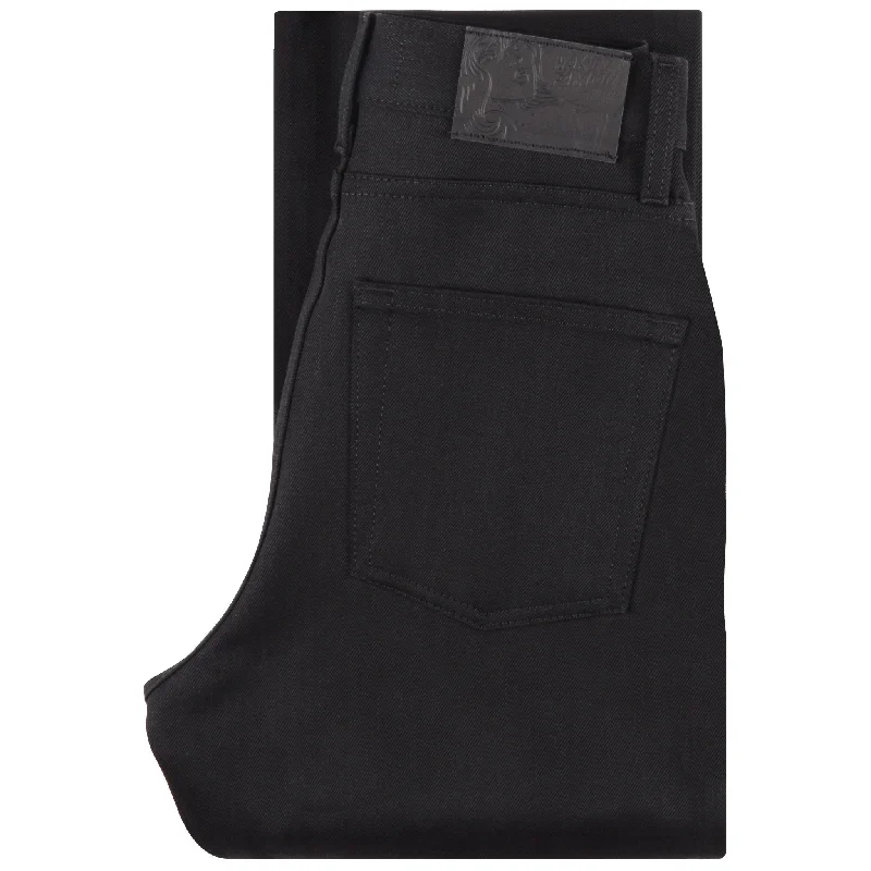 Jeans for Men with a Athletic BuildWomen's - The Classic - Solid Black Selvedge
