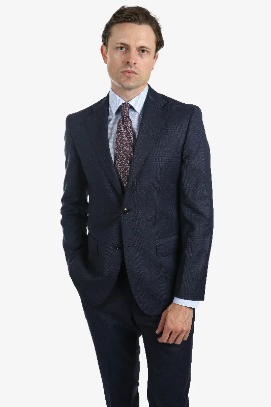 Navy Brinsley Check Jacket