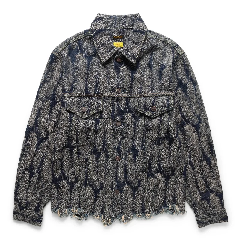 Men's Coats with Slim Fits12OZ FEATHER DENIM 3RD JACKET