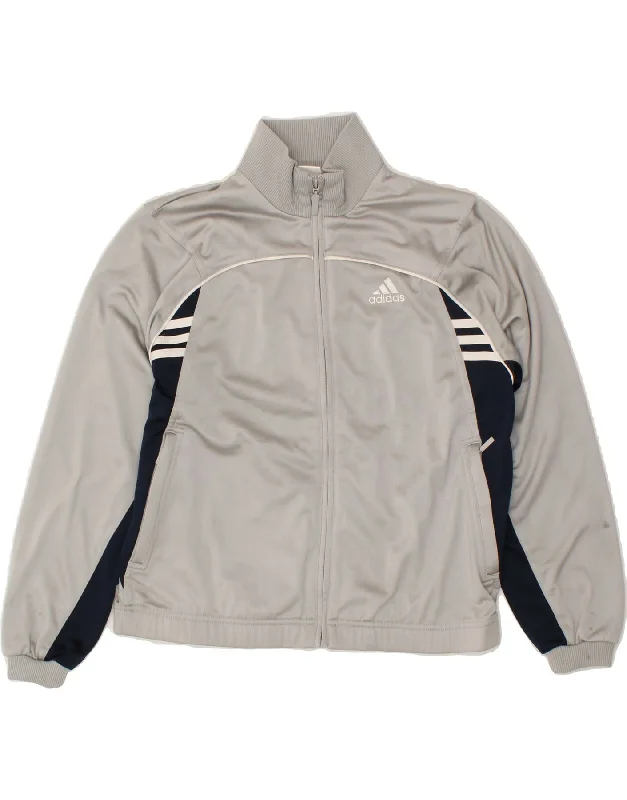 Classic Men's Trench CoatsADIDAS Boys Tracksuit Top Jacket 11-12 Years Grey Colourblock Polyester Classic Men's Trench CoatsADIDAS Boys Tracksuit Top Jacket 11-12 Years Grey Colourblock Polyester