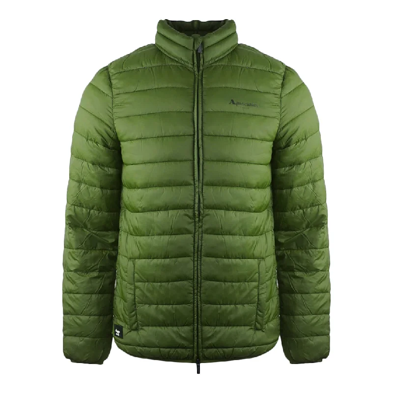 Elegant Men's Wool CoatsAquascutum London Logo Army Green Active Jacket