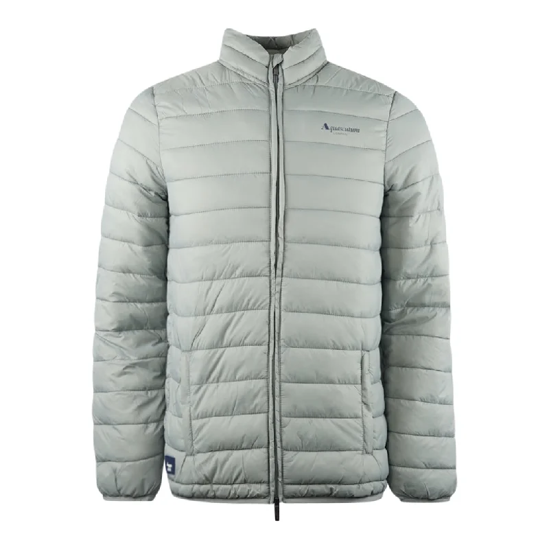 High-Quality Men's Duffle CoatsAquascutum London Logo Grey Active Jacket