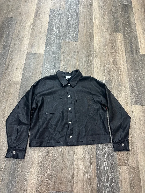 Elegant Men's Wool CoatsBlack Jacket Gilli, Size L
