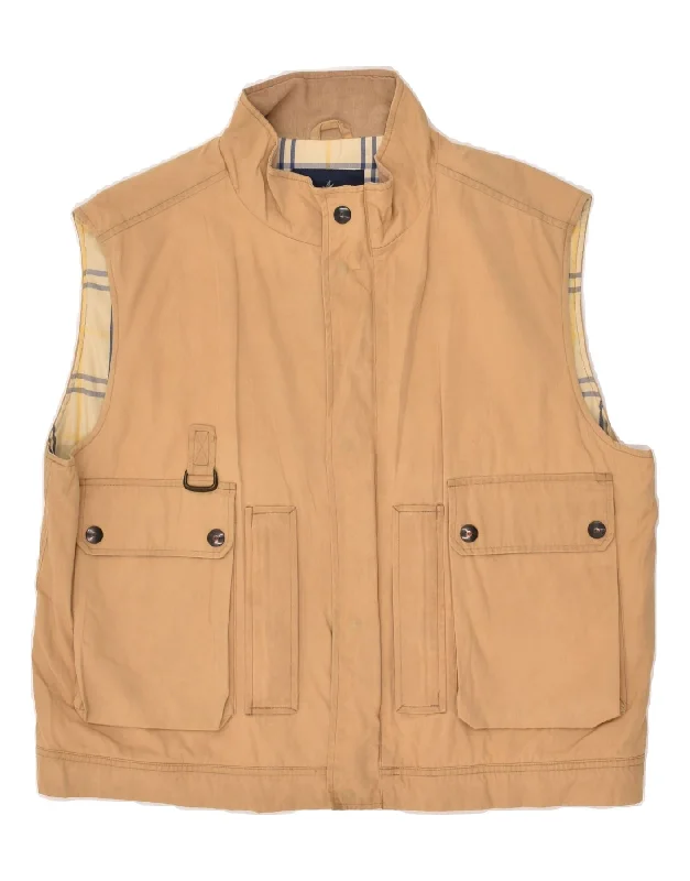 Men's Coats with Modern CutsBROOKSFIELD Mens Utility Gilet IT 56 XL Beige Cotton