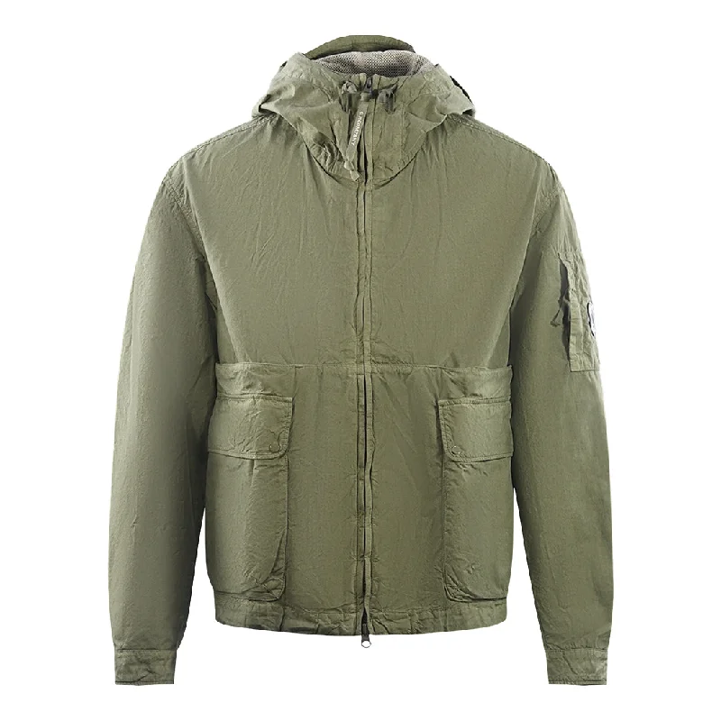 Men's Coats for City WearC.P. Company BA-Tic Light Hooded Bronze Green Jacket