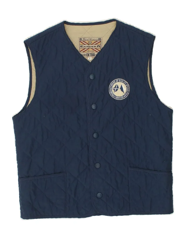 Men's Coats with Embroidered DetailsCARRERA Mens Quilted Gilet UK 38 Medium Navy Blue Cotton Men's Coats with Embroidered DetailsCARRERA Mens Quilted Gilet UK 38 Medium Navy Blue Cotton