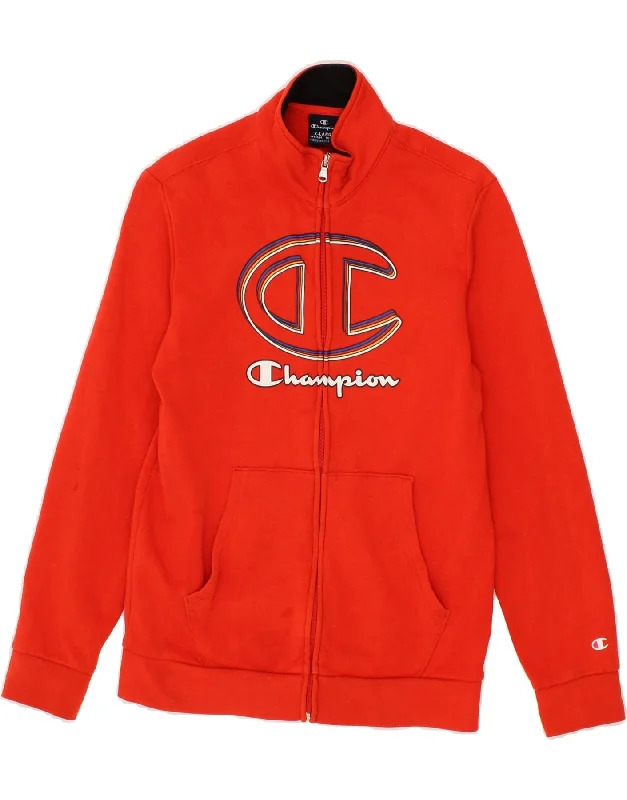 Men's Coats for Ice FishingCHAMPION Boys Graphic Tracksuit Top Jacket 13-14 Years XL Orange Cotton Men's Coats for Ice FishingCHAMPION Boys Graphic Tracksuit Top Jacket 13-14 Years XL Orange Cotton