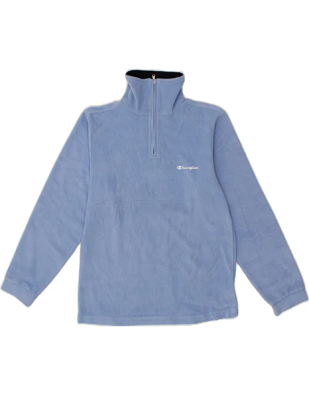 Functional Men's Ski JacketsCHAMPION Boys Zip Neck Fleece Jumper 11-12 Years Large Blue Polyester Functional Men's Ski JacketsCHAMPION Boys Zip Neck Fleece Jumper 11-12 Years Large Blue Polyester