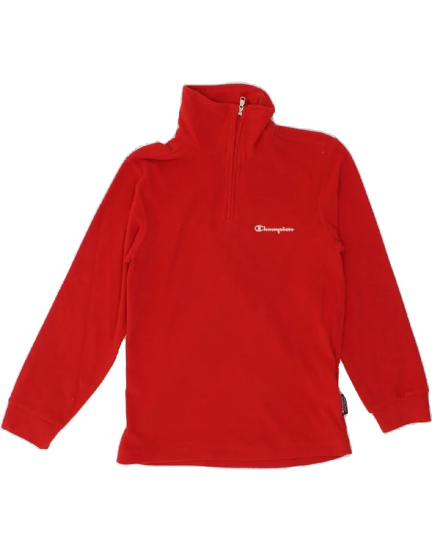 Men's Coats for TravelCHAMPION Boys Zip Neck Fleece Jumper 9-10 Years Medium Red Polyester Men's Coats for TravelCHAMPION Boys Zip Neck Fleece Jumper 9-10 Years Medium Red Polyester