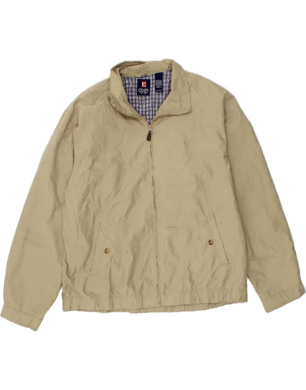 Men's Coats with Inner PocketsCHAPS Mens Bomber Jacket UK 42 XL Beige Polyester