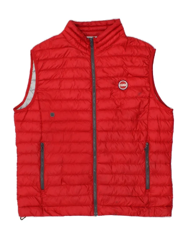 Comfortable Men's ParkasCOLMAR Mens Padded Gilet IT 58 XL Red Polyester