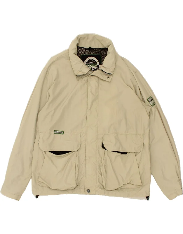 Men's Coats with Velcro ClosuresCOLMAR Mens Utility Jacket IT 48 Medium Beige