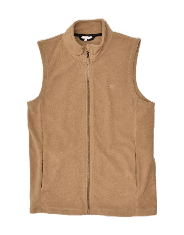 Men's Coats for City WearCOTTON TRADERS Mens Fleece Gilet UK 38 Medium Beige
