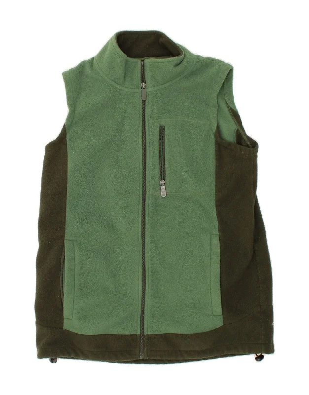 Lightweight Men's WindbreakersCOTTON TRADERS Mens Fleece Gilet UK 38 Medium Green Colourblock Polyester Lightweight Men's WindbreakersCOTTON TRADERS Mens Fleece Gilet UK 38 Medium Green Colourblock Polyester