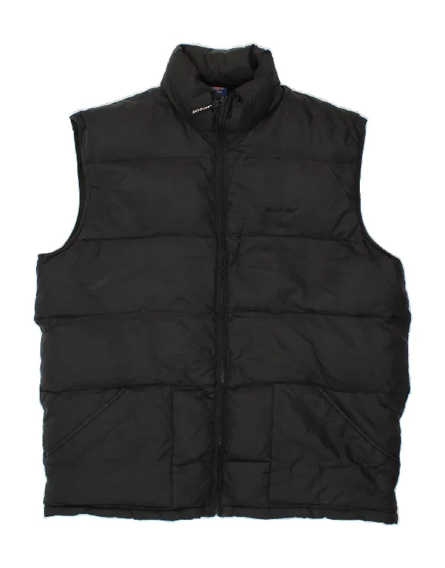 Comfortable Men's ParkasDICKIES Mens Padded Gilet UK 42 XL Black Nylon