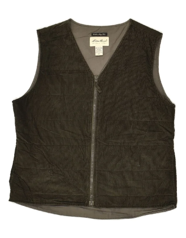 Men's Coats for SnowshoeingEDDIE BAUER Mens Corduroy Gilet UK 38 Medium Khaki Cotton Men's Coats for SnowshoeingEDDIE BAUER Mens Corduroy Gilet UK 38 Medium Khaki Cotton