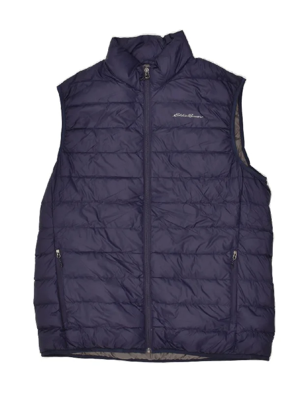 Men's Coats with Inner PocketsEDDIE BAUER Mens Padded Gilet UK 40 Large Navy Blue Nylon Men's Coats with Inner PocketsEDDIE BAUER Mens Padded Gilet UK 40 Large Navy Blue Nylon