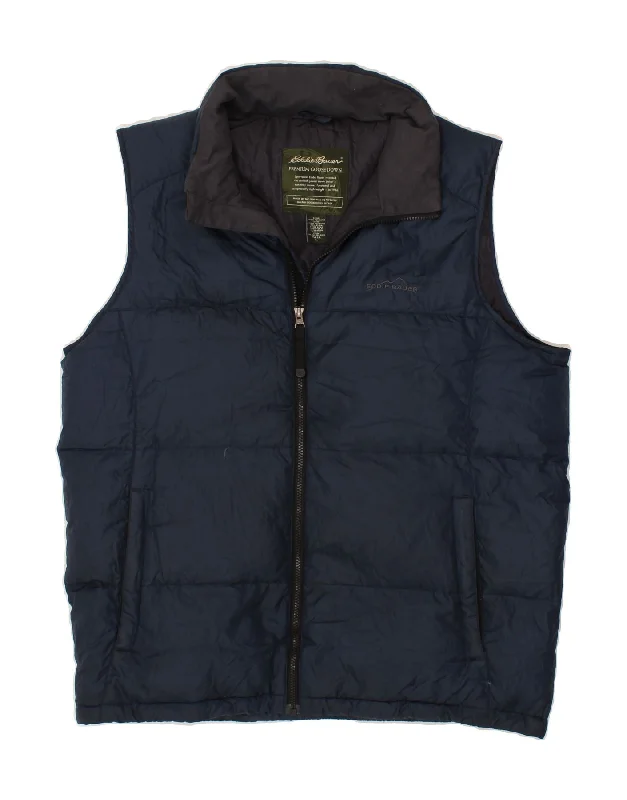 Men's Coats with Adjustable SleevesEDDIE BAUER Mens Tall Padded Gilet UK 40 Large Navy Blue Polyester Men's Coats with Adjustable SleevesEDDIE BAUER Mens Tall Padded Gilet UK 40 Large Navy Blue Polyester
