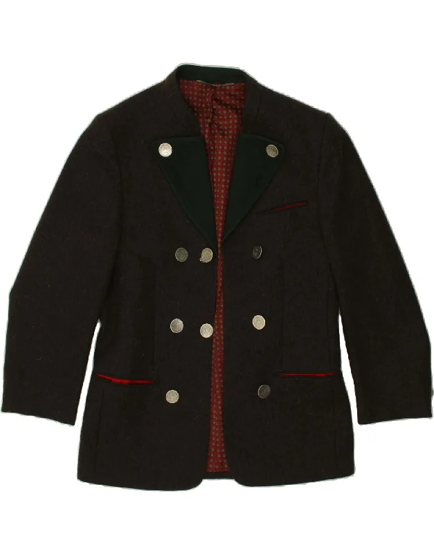 Men's Coats for Rainy WeatherERZHERZOG JOHANN Mens Trachten Open Blazer Jacket UK 36 Small Grey Men's Coats for Rainy WeatherERZHERZOG JOHANN Mens Trachten Open Blazer Jacket UK 36 Small Grey