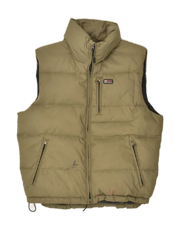 Men's Coats for Rainy WeatherESPRIT Mens Padded Gilet UK 36 Small Khaki Polyamide