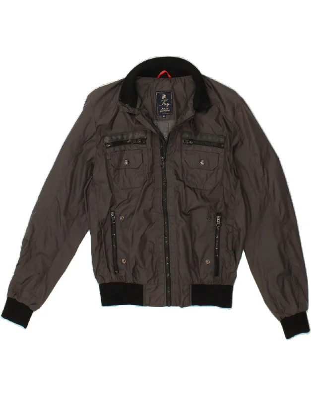 Men's Coats for Every BudgetFAY Mens Bomber Jacket UK 38 Medium Grey Polyamide