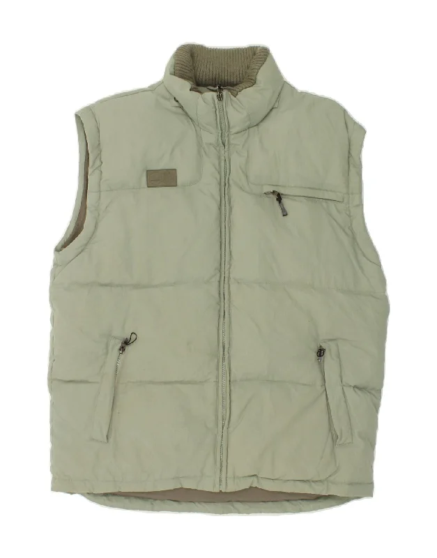 Men's Coats for Rainy WeatherFILA Mens Padded Gilet UK 40 Large Green Polyamide