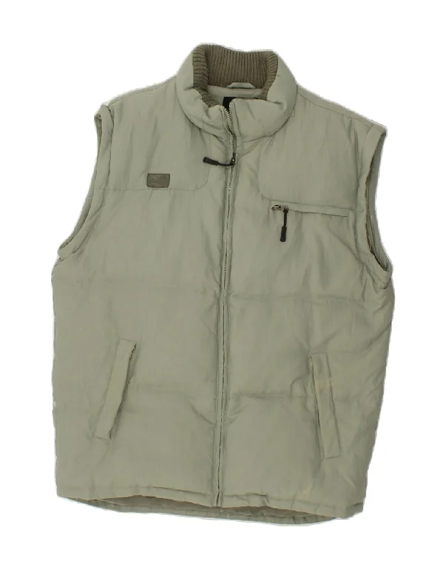 Stylish Men's Biker JacketsFILA Mens Padded Gilet UK 40 Large Green Polyamide