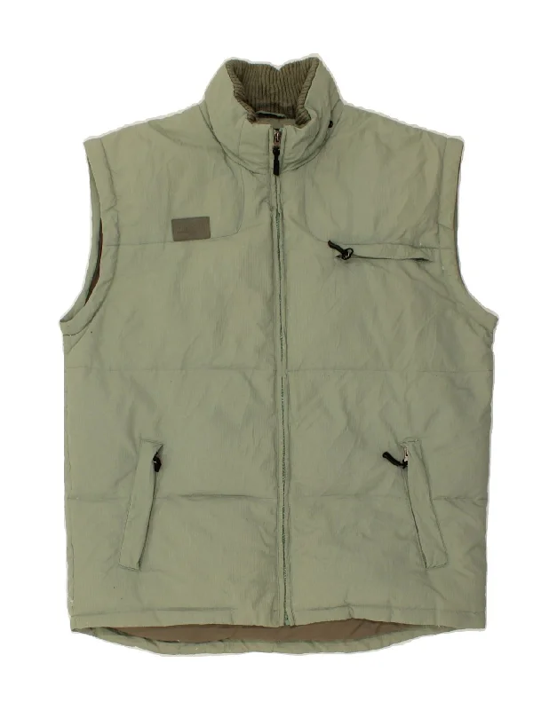 Men's Coats with Fur TrimFILA Mens Padded Gilet UK 40 Large Green