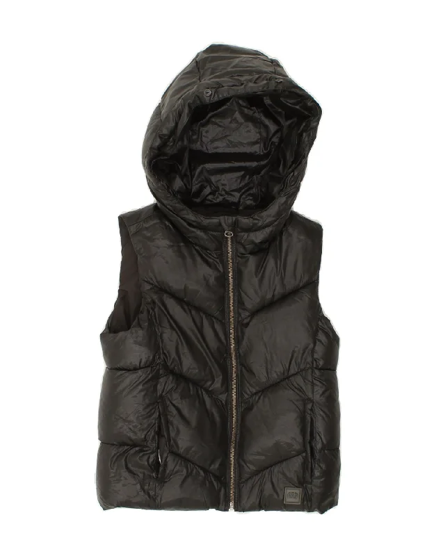 Men's Coats with PocketsGAP Boys Hooded Padded Gilet 8-9 Years Medium Black Polyester Men's Coats with PocketsGAP Boys Hooded Padded Gilet 8-9 Years Medium Black Polyester