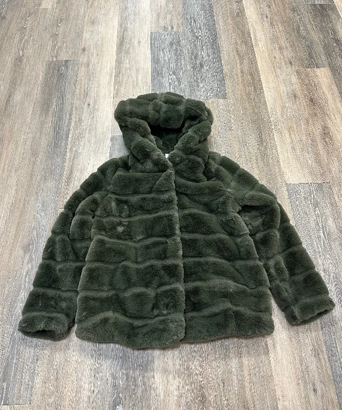 Comfortable Men's ParkasGreen Jacket Faux Fur & Sherpa Apparis, Size Xs