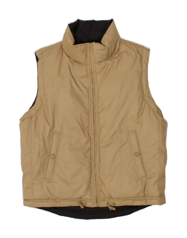 Men's Coats for AutumnIDITAROD Mens Reversible Padded Gilet UK 38 Medium Beige Nylon