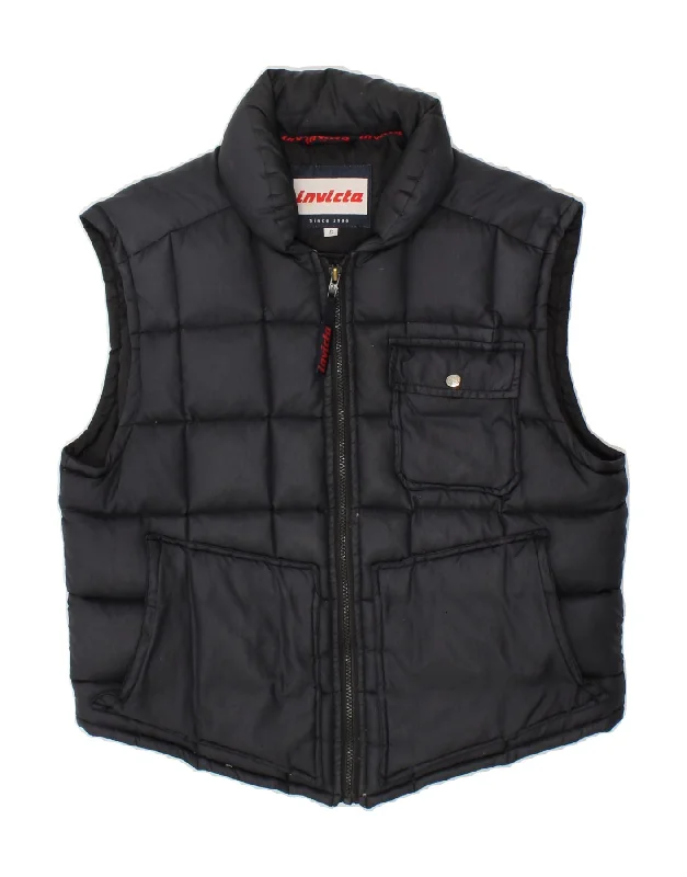 Men's Coats with Hand WarmersINVICTA Mens Padded Gilet UK 36 Small Navy Blue