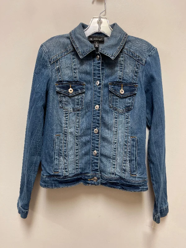 Men's Coats with PocketsJacket Denim By Inc In Blue Denim, Size: S