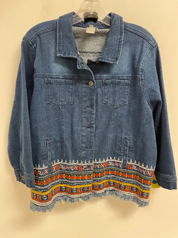 Men's Coats for Everyday WearJacket Denim By Multiples In Blue Denim, Size: S