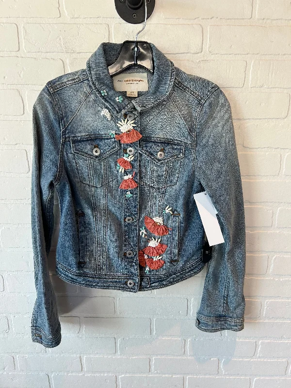 Weather-Resistant Men's CoatsJacket Denim By Pilcro In Blue Denim, Size: S