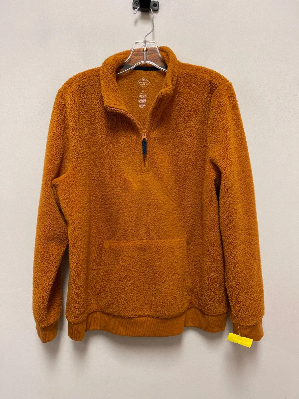 Versatile Men's Pea CoatsJacket Faux Fur & Sherpa By St Johns Bay In Orange, Size: L Versatile Men's Pea CoatsJacket Faux Fur & Sherpa By St Johns Bay In Orange, Size: L