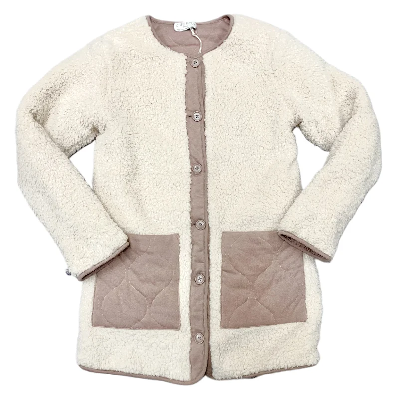 Men's Coats with Synthetic InsulationJacket Faux Fur & Sherpa By Z Supply In Brown & Cream, Size: S Men's Coats with Synthetic InsulationJacket Faux Fur & Sherpa By Z Supply In Brown & Cream, Size: S
