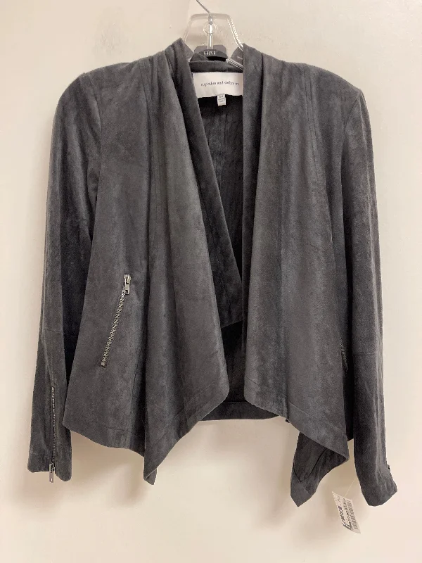 Men's Coats with Hidden PocketsJacket Moto By Cupcakes And Cashmere In Grey, Size: Xs Men's Coats with Hidden PocketsJacket Moto By Cupcakes And Cashmere In Grey, Size: Xs
