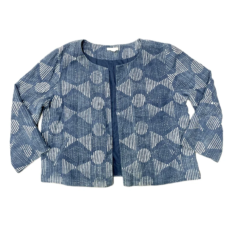 Men's Coats with PocketsJacket Other By Eileen Fisher In Blue Denim, Size: Xl