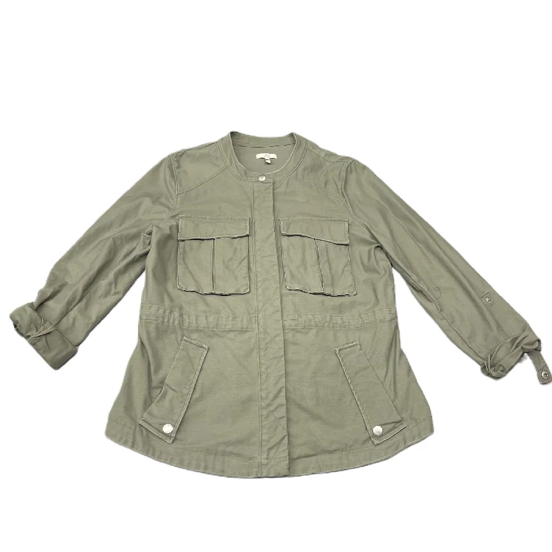 Men's Coats with Vintage StyleJacket Utility By Joie In Green, Size: L